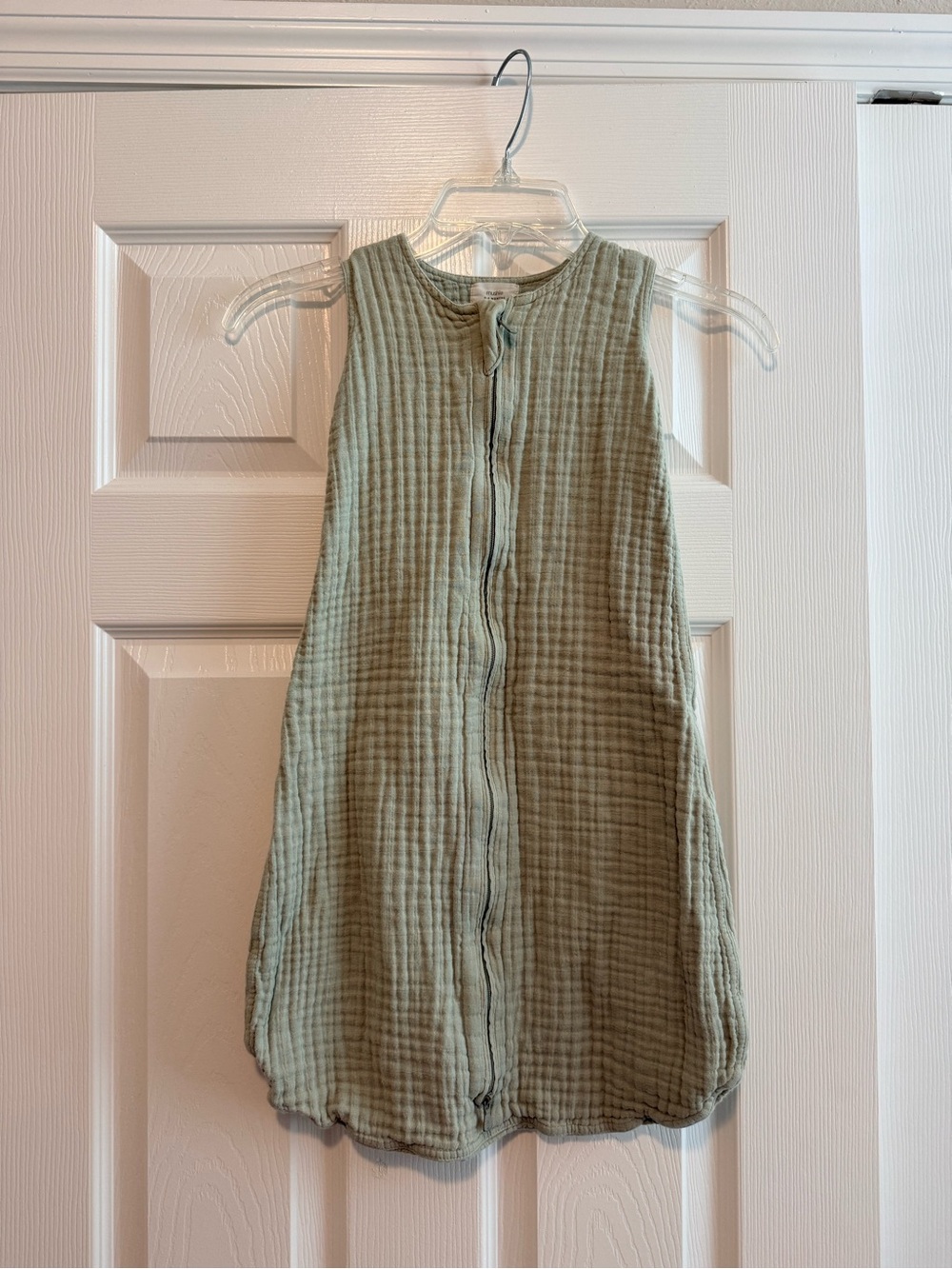 Lightweight Sage Green Sleeveless Sleep Sack for Kids